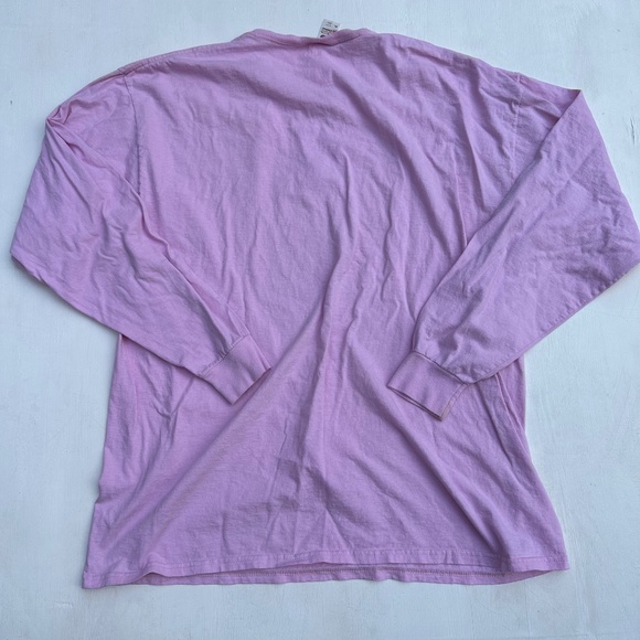 Christmas Tree Sloth Pink Long Sleeve Tee - Picture 5 of 5